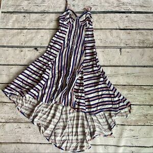 Love FIRE High - Low stripped dress